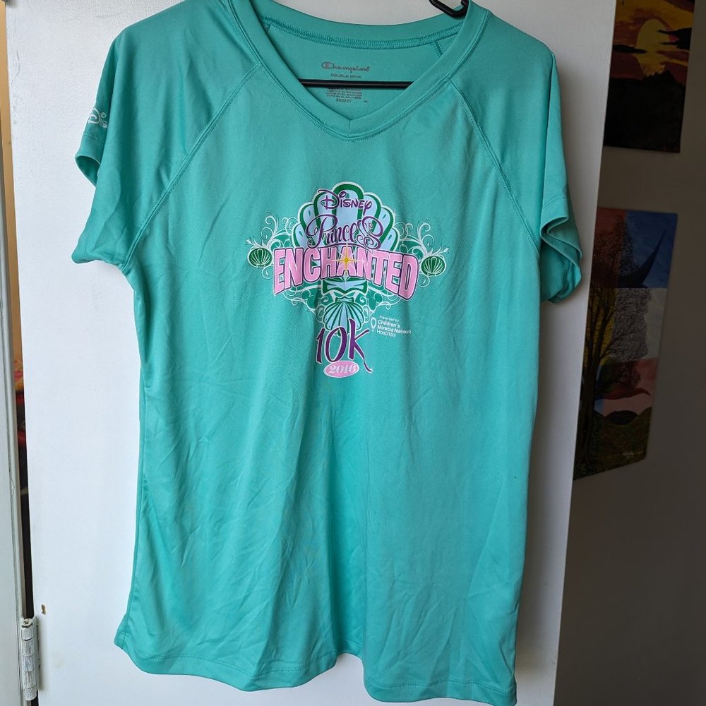 Champion Double Dry Disney Princess Enchanted 10K Marathon Race Size XL